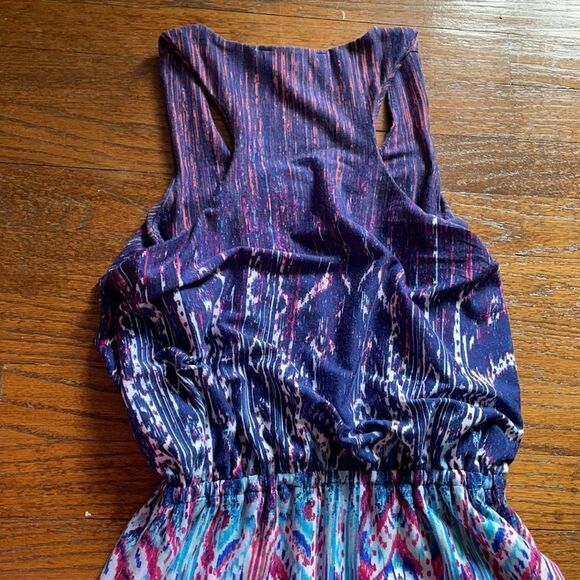 Pink Republic Purple, Pink, Blue and White Patterned Maxi Dress - Picture 5 of 6